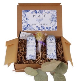 Hanukkah Tea Gift Set | Two Tins of Fancy Tea in Festive Love & Light Packaging | Hanukkah Gifts for Women and Men | Chanuka Holiday Tea Sampler