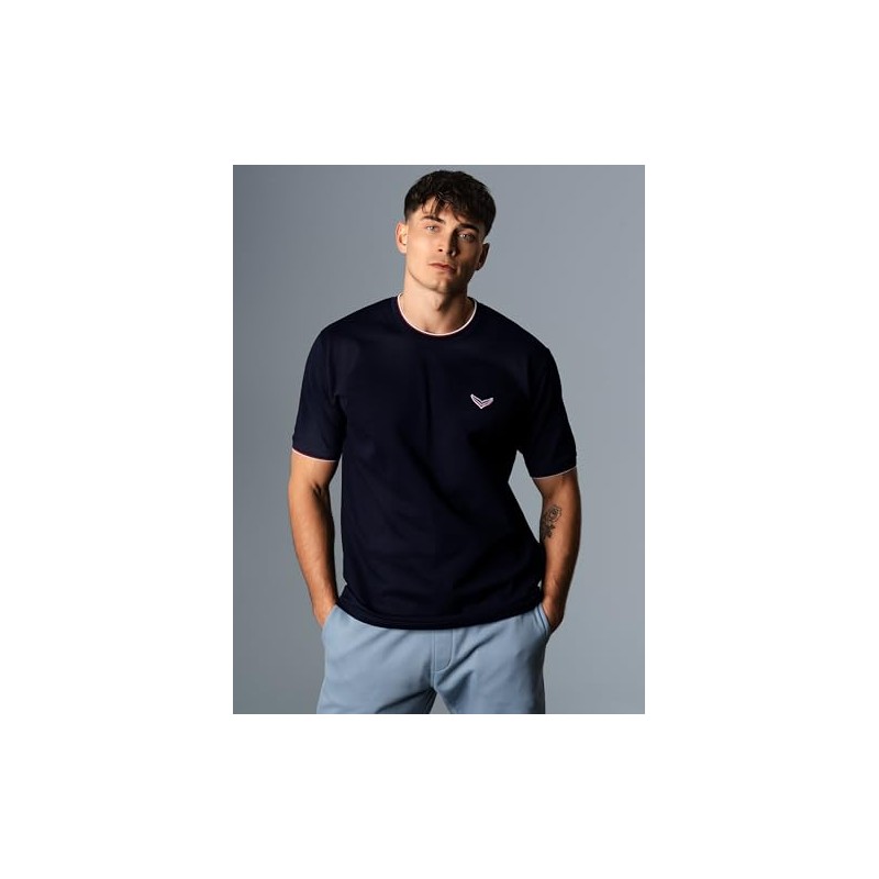 Trigema Men's T-Shirt, navy