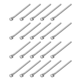 uxcell M3 x 50mm 304 Stainless Steel Phillips Pan Head Machine Screws Bolts Combine with Spring Washer and Plain Washers 20Pcs
