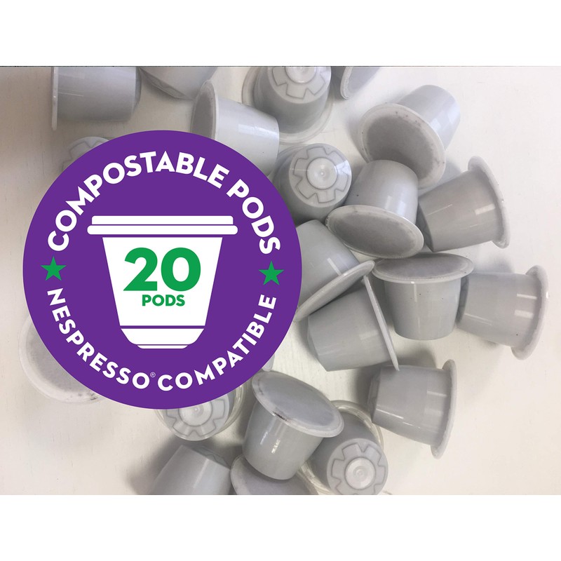 Italian Aroma Coffee in Capsule/Pod form - 20 Compostable Capsules.