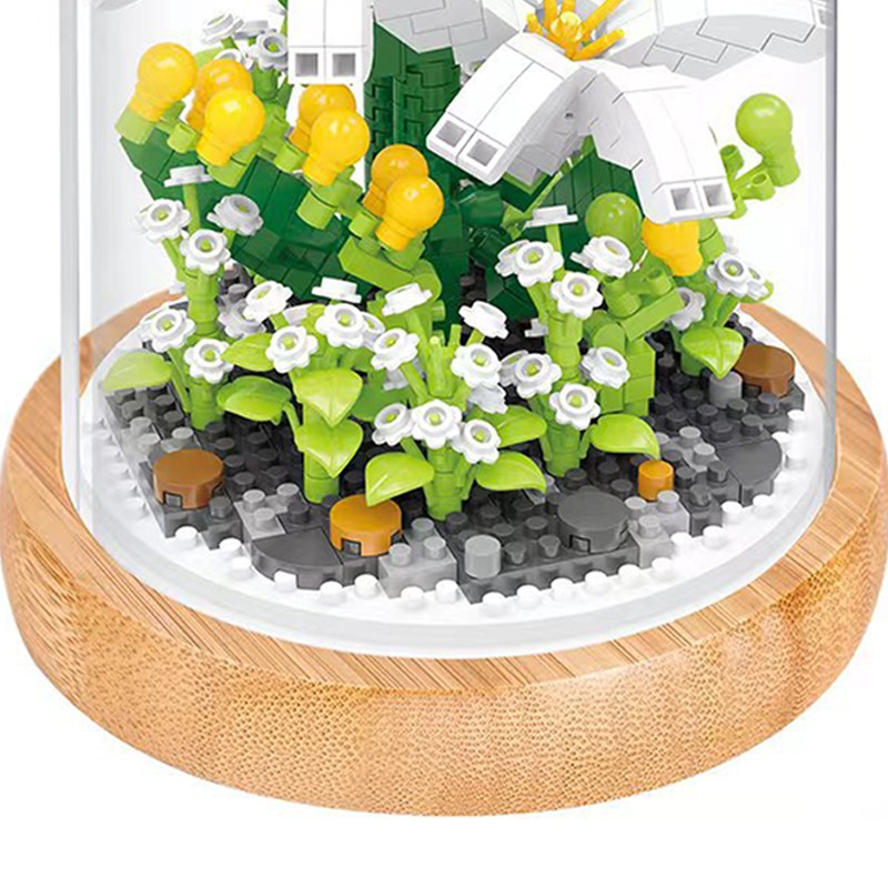 Plant Building Blocks Miniature DIY Building Blocks Bouquet Potted Plants