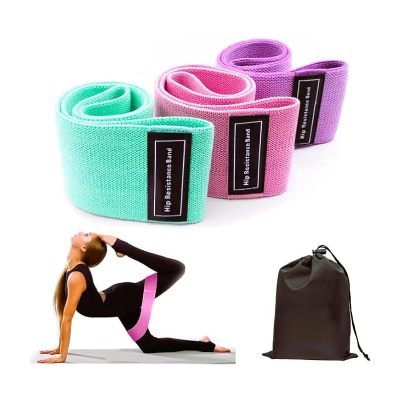 Exercise Resistance Bands for Legs, Hip, Thigh, Glute Workout -