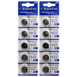 BlueDot Trading CR1616 Battery, 10 Count