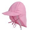 Baby Flap Sun Hat Wide Brim Quick Dry Cotton Adjustable