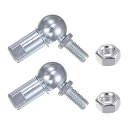 sourcing map 2pcs CS13 M8 Angle Ball Joint, M8x1.25 Right Hand Thread, A3-Steel Self-lubricating Ball Socket End Fitting