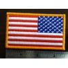 American flag patch reverse direction 3.5" wide reverse direct American