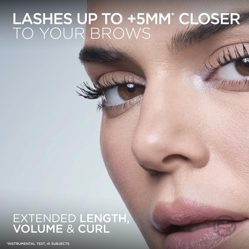 L'Oréal Paris Black Mascara, Telescopic Extensionist Mascara, Extended Length, Volume
