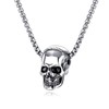 FILOBOKO Men Stainless Steel Skull Pendant Necklace Personality Necklace for