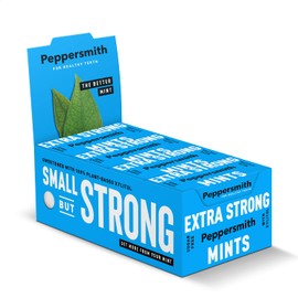 Peppersmith Extra-Strong Eucalyptus 100% Xylitol-Sweetened Multipack Mints, Sugar-Free and Good for Teeth — 36 x 15g Packs
