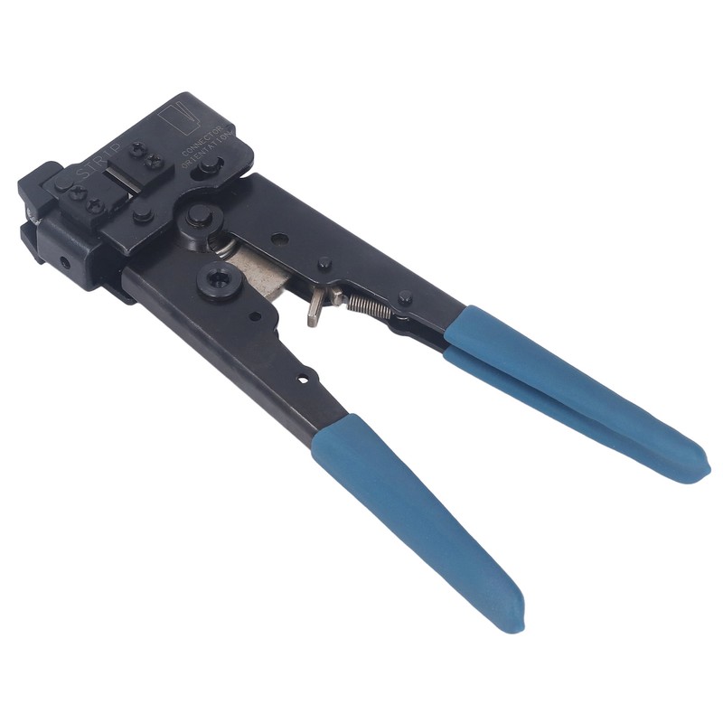 Network Crimper Carbon Steel Head Anti Slip Rubber Handle 8P