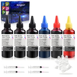 KSUMEI Ink Refill Kit for Canon 210 240 243 245 250 270 280 CL 241 244 246 251 271 281XL PGI-225 CLI-226 PGI-1200 PGI-2200 Ink Cartridge 100 ml Bottle (3*Black, Cyan, Magenta, Yellow)