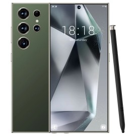 Wrioyilr S24 Ultra 5G Android Phone 7.3" HD Display 144Hz Octa Core 8GB+1TB Snapdragon 800 Series Gaming Phone LTE Frenchcolor: Dark green, plug: EU, storage capacity: 512 GB, ram: 16g