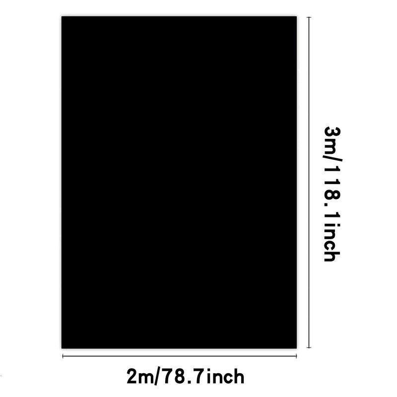 Photo Studio Background for Photography, Foldable Black Screen, 2 x
