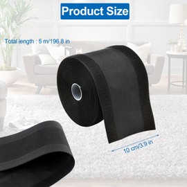 Floor Cable Cover Protector, 3.9 Inch*16.4 Feet Cable Covers for Wires Floor, Floor Cable Protector, Wire Covers Hider Cables, Floor Cable Tidy Used for Office Carpet
