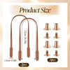 2Pcs 28.3Inch Leather Handbag Handles, PU Leather Purse Strap Handle