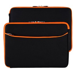 17-Inch Laptop Carrying Sleeve – Slim Water Resistant Zippered Protective Case for Large Notebook, Ultrabook, Portable Monitor