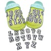37 PCS Number Letter Shoe Charm, Alphabet Clog Charm, 0-9#