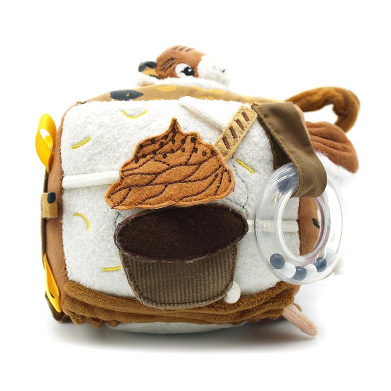 Les Déglingos - Fabric Activity Cube - Speculos the Tiger