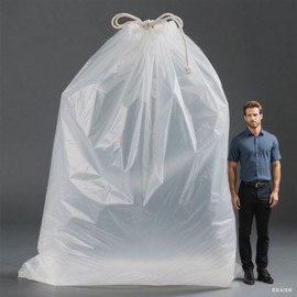 Giant Clear Plastic Bags 55 x 63 Inch Large Storage Bags for Garage, Furniture, Luggage, Home Appliances, Kids Toys, Equipments, Industry or Agriculture Use and More (10 pack)