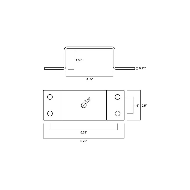 A.A 4 Pack - Heavy Duty Bolt-On 2 x 4
