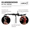 LURCH 240784 Waiter's Corkscrew Bottle Opener Foil Cutter Smokey Grey
