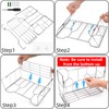 Cididu Kitchen Wrap Organizer Rack Wall Mount, Cabinet Door Organizer