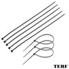 TERF® 100 Pcs Black Cable Ties 140mm (5.51'') X 3.6mm