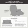 Stretch Oxford Recliner Slipcover | Form Fit | Machine Washable