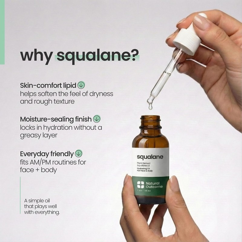 Natural Outcome Skin Moisturizer L Aceite Escualano Puro