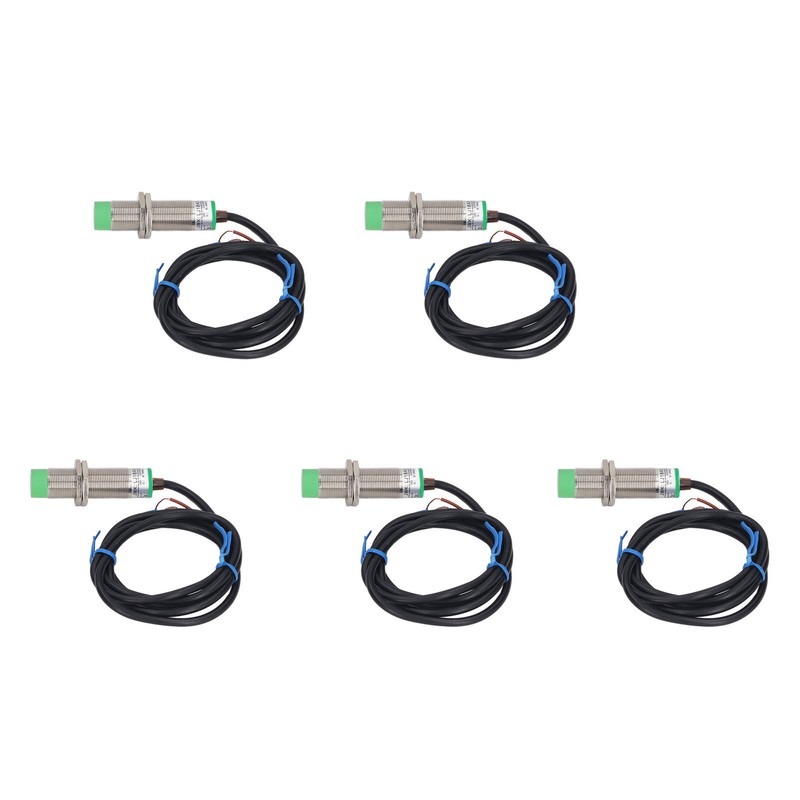 5 Pcs Proximity Sensor 8mm Detecting Distance 2 Wire Normally