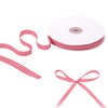 Euvoym 50 Yards Red Gingham Ribbon Buffalo Plaid Craft Ribbon
