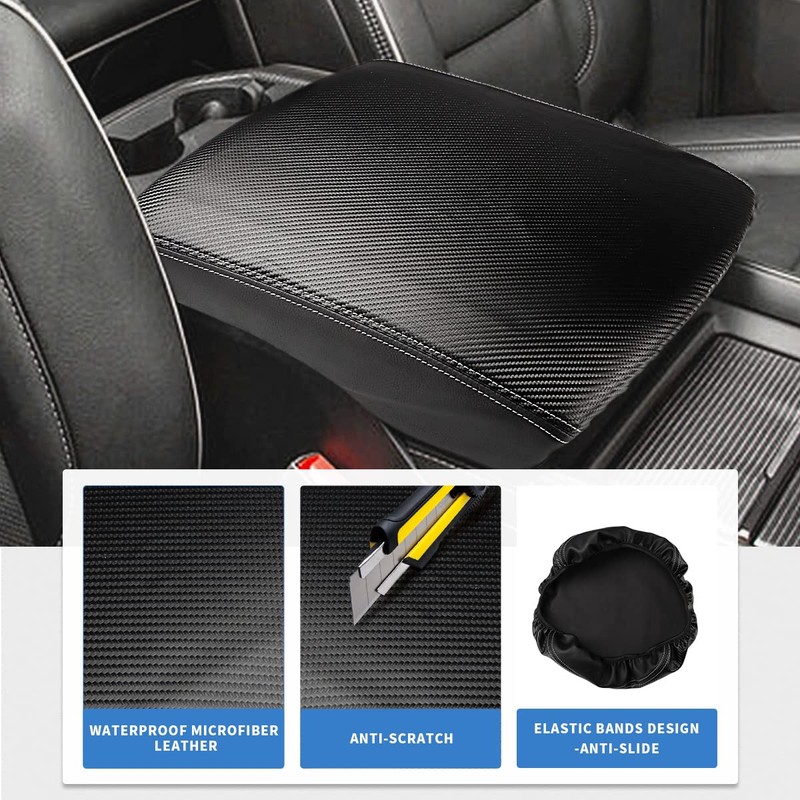 INTGET Car Center Console Armrest Cover for 2022 2023 Dodge