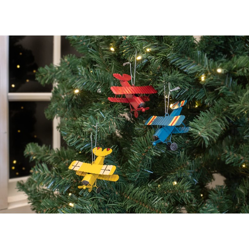 Kurt S. Eagle Vintage Aircraft Yellow Blue Red 4 Inch