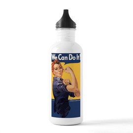 CafePress We Can Do It_Y Stainless Water Bottle 1 1.0L (34 oz) Stainless Steel Water Bottle
