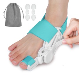 QDAVE Bunion Corrector for Women and Men Big Toe,Adjustable Knob Bunion Splint, For Bunion Relief, Toe Straightener Device with Silicone Bunion Pad, Suitable for Left/Right Feet