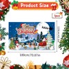 Valicaer Christmas Banner,Large Merry Christmas Backdrop Banner Christmas Fabric Banner