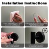 BIRDDIE Suction Cup Shower Towel Hooks, Wall Mount Robe Holder,