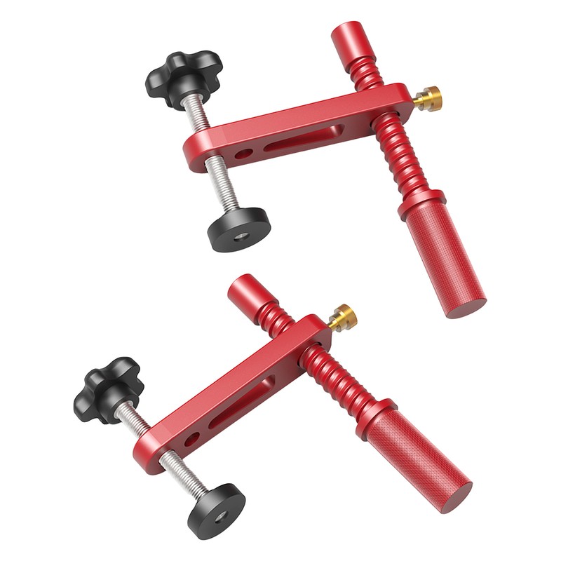 2PCS Bench Dogs Clamp 19mm Red Color Adjustable MFT Table