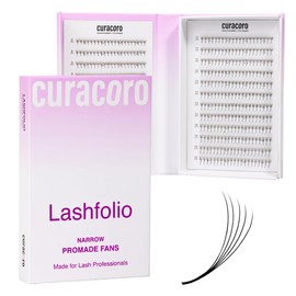 Curacoro LashFolio Narrow Promade Fans 12D-0.03 CC Curl 12-15mm