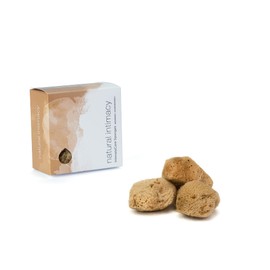 IntimateCare Sea Sponges. Mediterranean Sea Sponges in Plastic Free Packaging. Absolute Quality. (5.5-6.5cm / 2-2.5in’, Natural Brown)