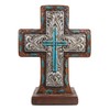 Ebros Gift Rustic Western Inspirational Santa Fe Standing Desktop Cross