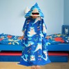 BITOYO Bath Poncho with Hood, Extra Large Towel Kids Microfibre