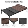 Veehoo Elevated Raised Dog Bed+Waterproof Removable Pillow-Top Mat, Cooling Outdoor