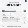DOJA Barcelona Gas Strut | 50N | 2 Pack Gas