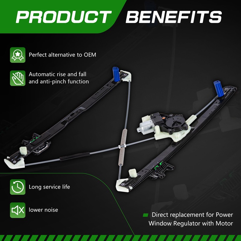 TCFWED Power Window Regulator with Motor Compatible with Land Rover