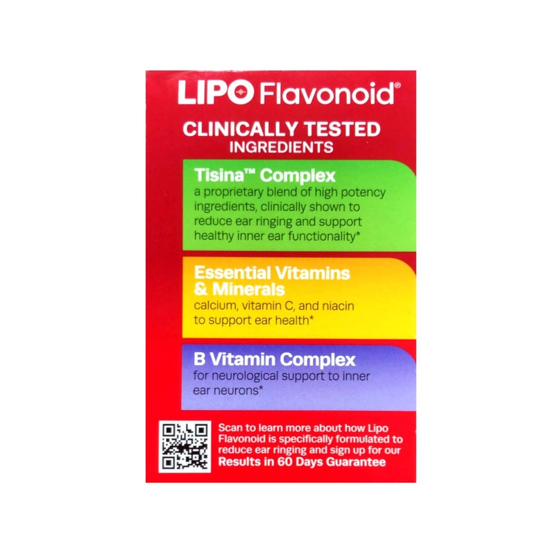Lipo-Flavonoid Plus Dietary Supplement, For Ear Health 100 ea Pack