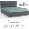 BARBONS Fitted Sheet, 160 x 200 cm, 100% Cotton, Oeko-Tex