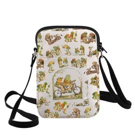 WZMPA Funny Frog and Toad Crossbody Bag Frog and Toad Fans Gift Frog and Toad Character Shoulder Bag Frog and Toad Merchandise (Frog & Toad CB)