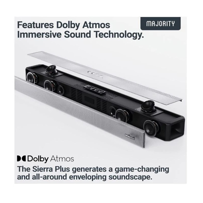 Majority Dolby Atmos Soundbar for TV, Bluetooth Wireless Sound Bar