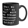 Mr. & Mrs. Panda Tasse Spruch Hochzeitsfeier Abenteuer - Geschenk,